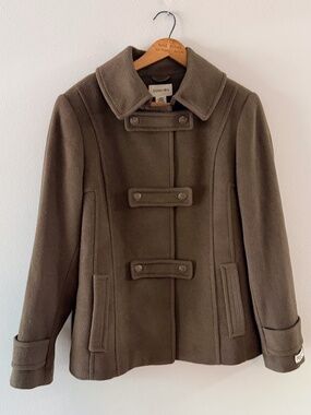 ST JOHN'S BAY WOOL/CASHMERE COAT Sz. Large, EUC